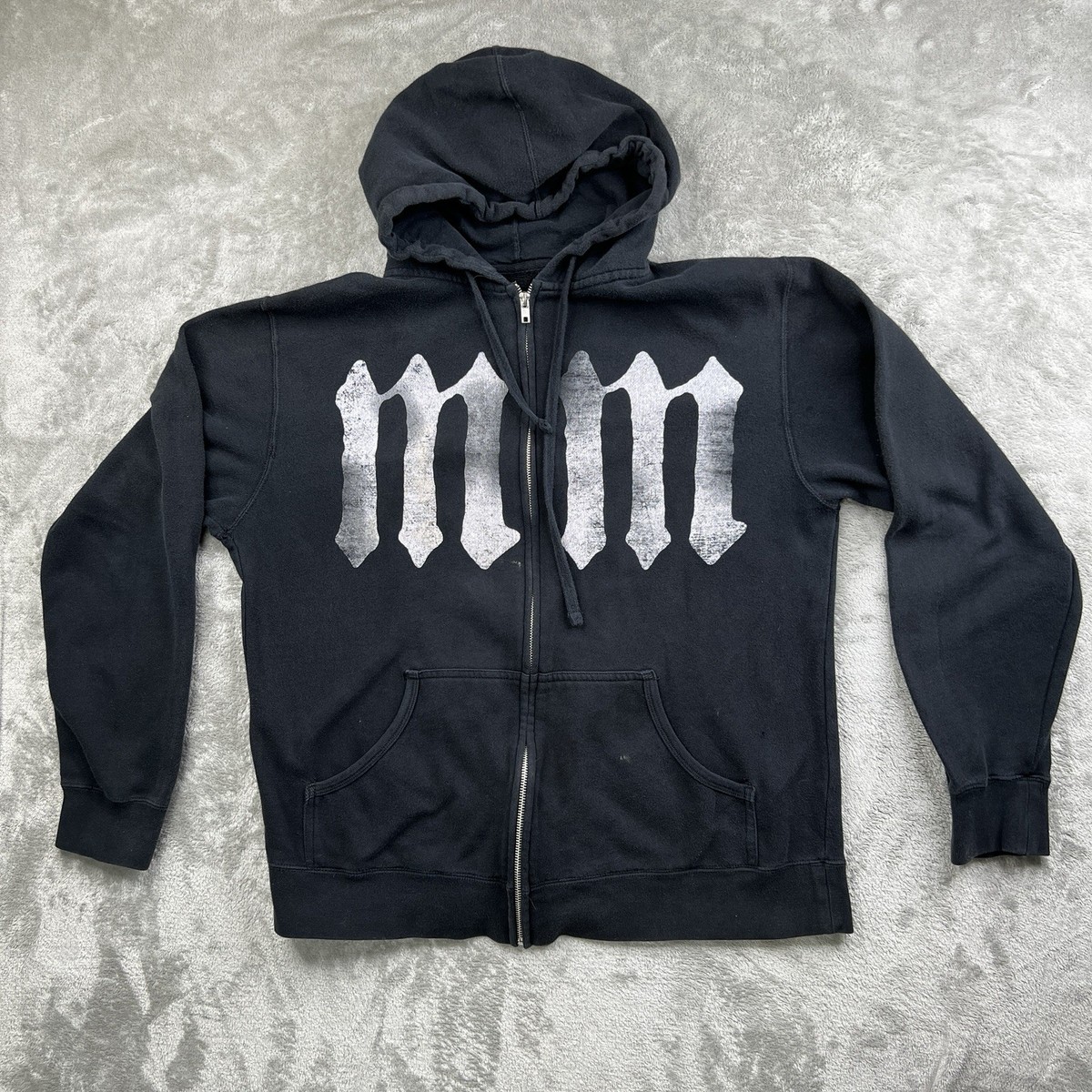 トップス 90s Marilyn Manson Vintage Hoodie XL Marilyn Manson Vintage 90s Band Sweatshirt Sweater Jumper Hoody