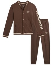 Boys' Active Tracksuit Set - 2 Piece Performance Fleece Varsity Jacket and Jo...