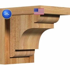 Ekena Millwork COR06X08X08NEB01RWR 6x8x8 New Brighton Rough Sawn Corbel