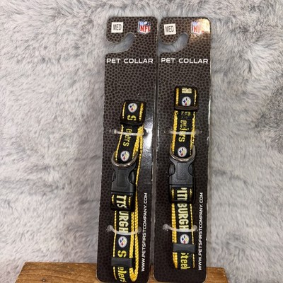 PITTSBURGH STEELERS Officially NFL Licensed Adjustable Medium Hunter Dog Collar