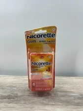 GSK Nicorette Gum Fruit Chill Flavor 4mg 20 Pieces New Sealed Pack Exp 12/2026