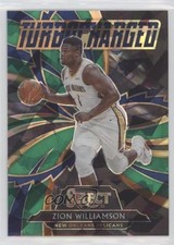 2020-21 Panini Select Turbocharged Green Prizm Zion Williamson #3 0su2