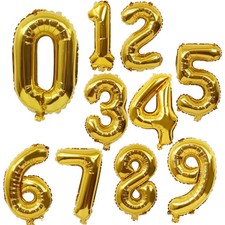 40'' Large Number Foil Balloons Self Inflating Birthday Age Party Theme Balons