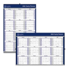 2026 Brownline C177368 Yearly Planner Dry Erase Wall Calendar, 24 x 36"