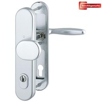 Hoppe Verona Schutzbeschlag Wechselgarnitur Langschild 92Mm Alu F1 TüRdrüCker