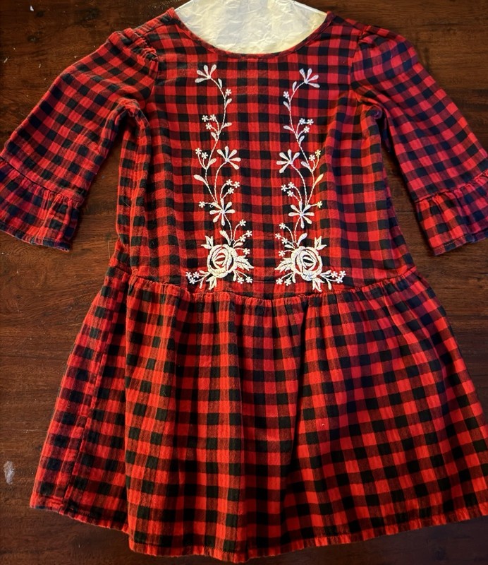 Baby Gap, Red Plaid Dress, Size 5T