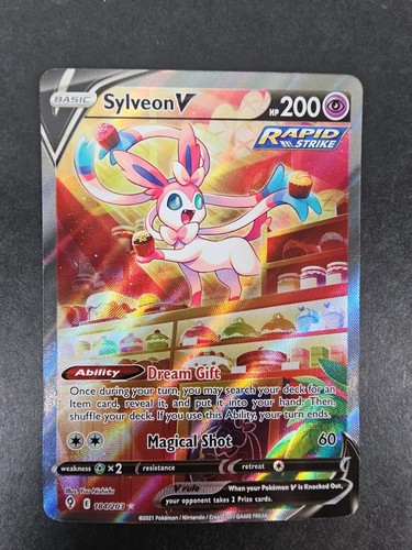 Sylveon V 184/203 Ultra Rare Evolving Skies Pokemon Holo Near Mint