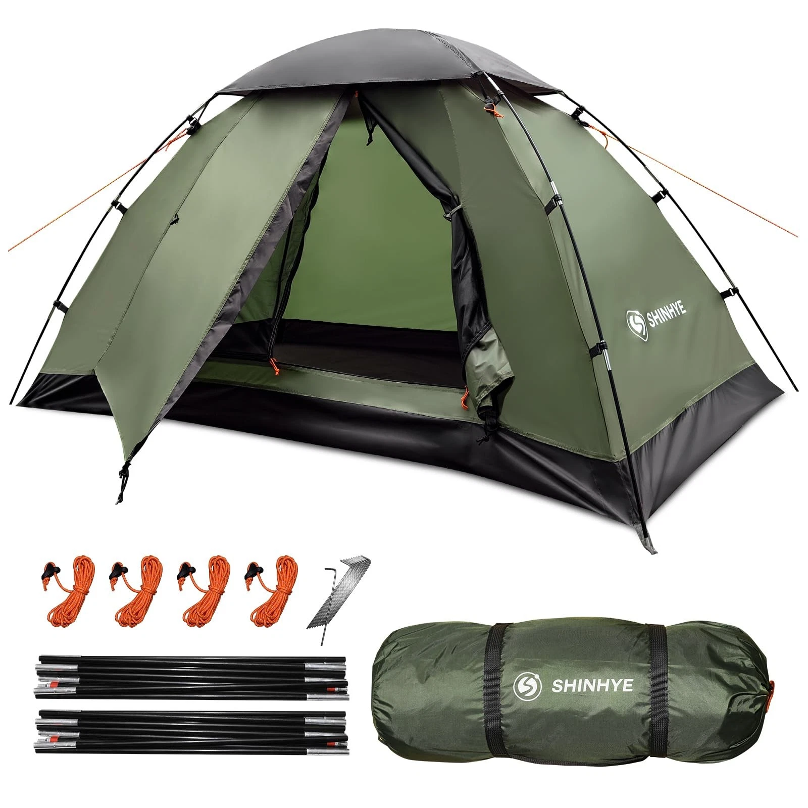 Backpacking Tent 1 Person Camping Hiking Ultralight Waterproof Windproof Outdoor