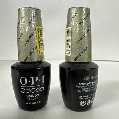 2 Pack OPI Gelcolor -Soak Off Nail Gel Polish- Comet Closer 6.5oz