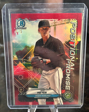 2021 BOWMAN CHROME Max Meyer Positional Promise Red Refractor 1/5