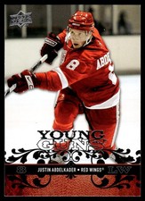 2008-09 Upper Deck Young Guns Justin Abdelkader Rookie Detroit Red Wings #211