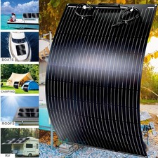 100W Watt Portable Flexible Solar Panel Super Power RV Camping Off-Grid Rooftop