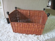 Wicker Wrought Iron Cat Bed 14 Long x 9 Wide x 7 High