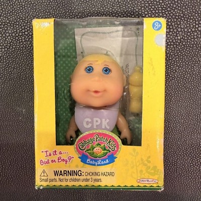 Cabbage Patch Kids Series 1 Babyland Mini Figure Doll Kids Toy Blonde Hair Bib