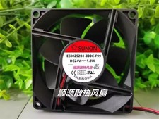 1 pc. New EE80252B1-000C-A99 DC24V 1.8W 2-Wire Cooling Fan