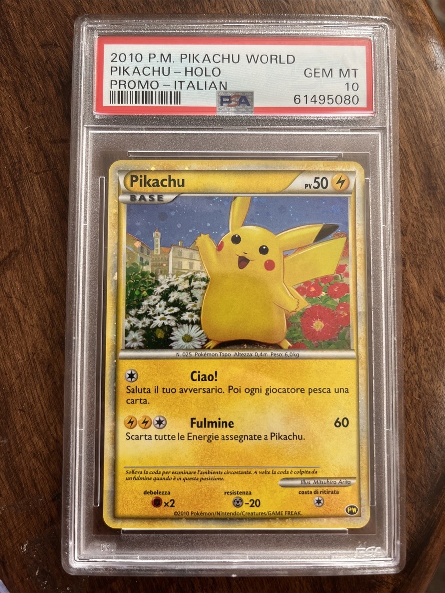 ピカチュウワールド　ピカチュウ PSA9 イタリア PSA9鑑定済〕ピカチュウ(ワールド/スペイン版)【-】{-}