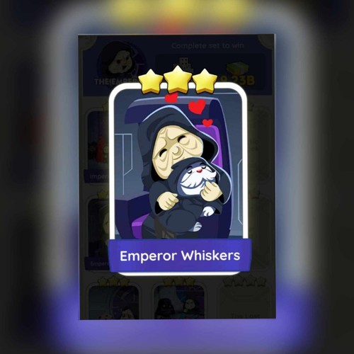 Emperor Whiskers (🌟🌟🌟) (Set 12) Monopo_ly-go Stickers ( STAR WARS ALBUM)