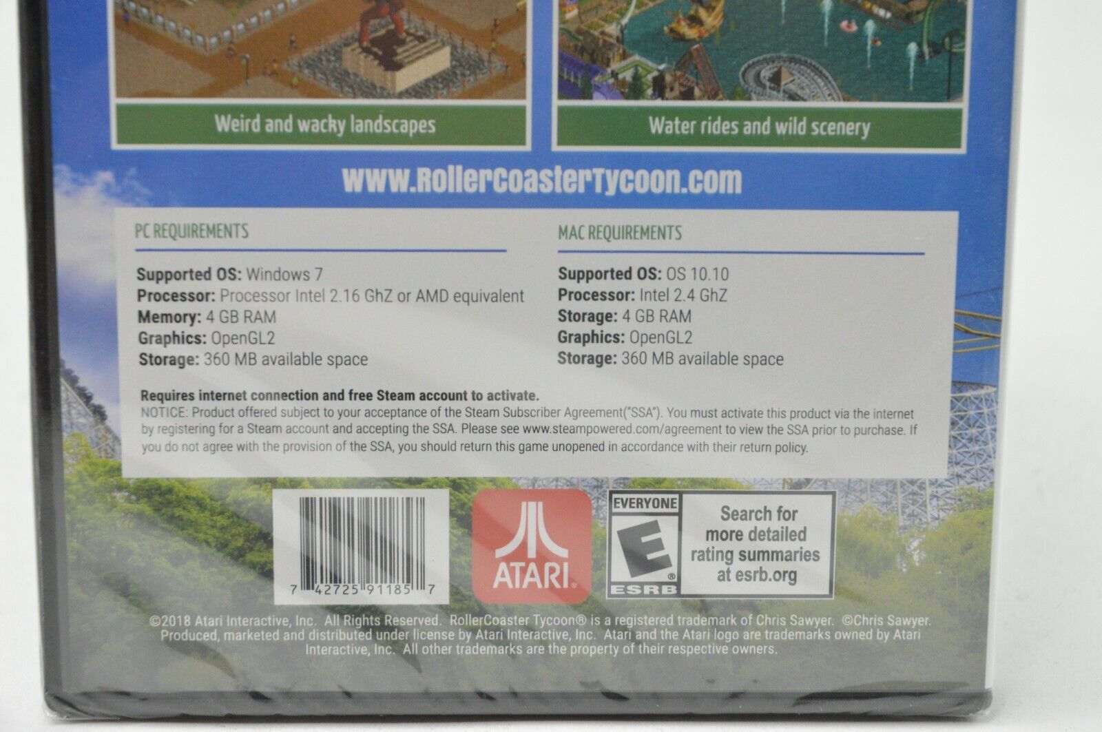 Roller Coaster Tycoon Classic PC/Mac Brand New Includes Editor and  Expansions