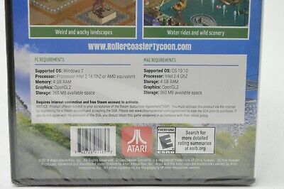 Roller Coaster Tycoon Classic PC/Mac Brand New Includes Editor and  Expansions