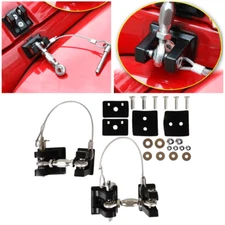 FIT Jeep Wrangler JK JL Hood Latches Hood Lock 2pcs Aluminum Catch Locking Kits