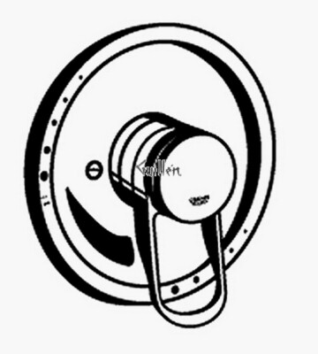 Grohe 19705R00 EUROPLUS Shower Pressure Balance Valve TRIM , POLISHED BRASS