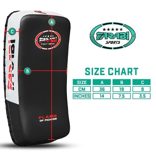 Kick Shield Pad — Farabi Sports Kick Pads Strike Kick Boxing MMA Thai Kick Pads - Picture 2 of 21