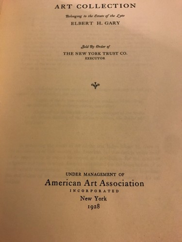Art Collection of Elbert H Gary US Steel 1928 Book RARE! - 第 3/10 張圖片