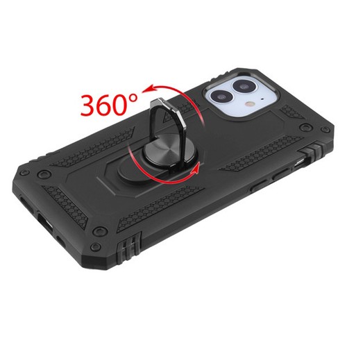 for iPhone 13 6.1" Case Impact Armor Ring Stand Hybrid Protector Cover+Prytool - Picture 6 of 28