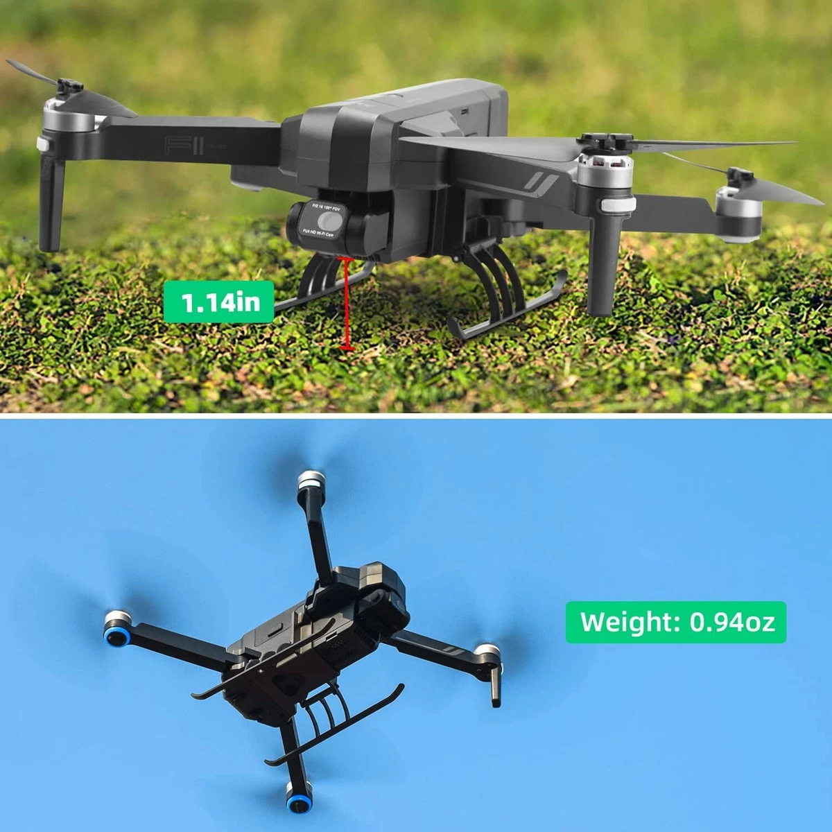 Landing Gear for Ruko F11 PRO F11 GIM2 Drone Foldable Extensions Quick  Release