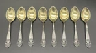 Set Of 8 Towle Georgian Sterling Silver Demitasse Spoons No Monogram Old Mark