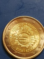 2 Euro Frankreich 10 Jahre Euro-Bargeld 2012