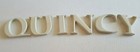 QUINCY Letter Name Standing Plaque MINT L@@K 4" Gloss Boy Girl Nursery Shelf — photo 1