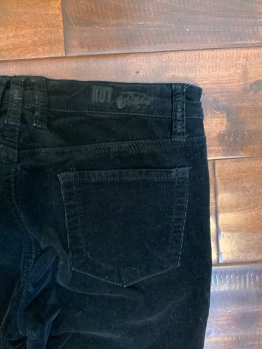 Kut From The Kloth Black Diana Skinny Corduroy Pants Size 4 - Picture 4 of 4