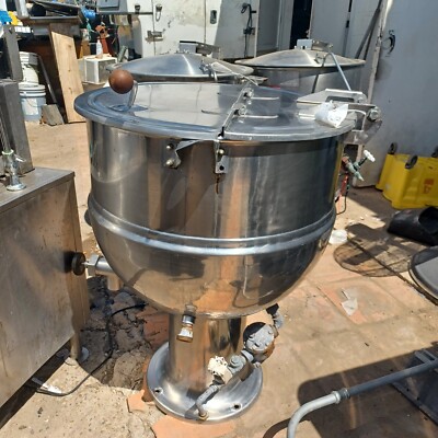 40 Gal Groen PT-40 Stainless Steel 2/3 Steam Jacketed Kettle MS 1994 Max 25 psi