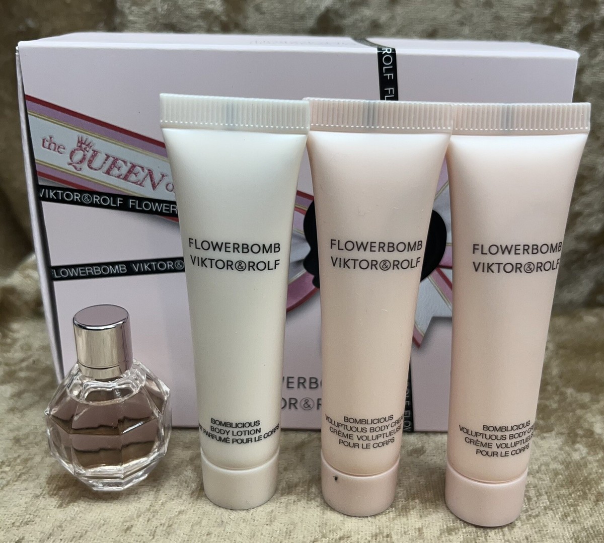 Viktor&rolf flowerbomb ボディローション Flowerbomb Viktor&Rolf EDP 0.24 Oz & 2-Body Cream & Body