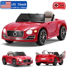 12V LICENSED Bentley Style Electric Kids Ride On Car Toys Gifts w/Remote Control