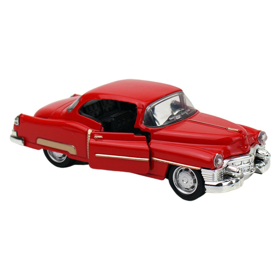Vintage Toy Cars Bulk 1/24 Diecast Red Alloy Model Home Decor Retro