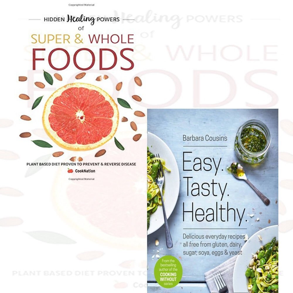 Hidden Healing Powers Of Super, Easy. Tasty. Healthy 2 Books Collection Set