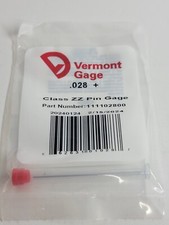 Vermont Gage - 1111021800 - .028" Plus - Class ZZ Pin Gage