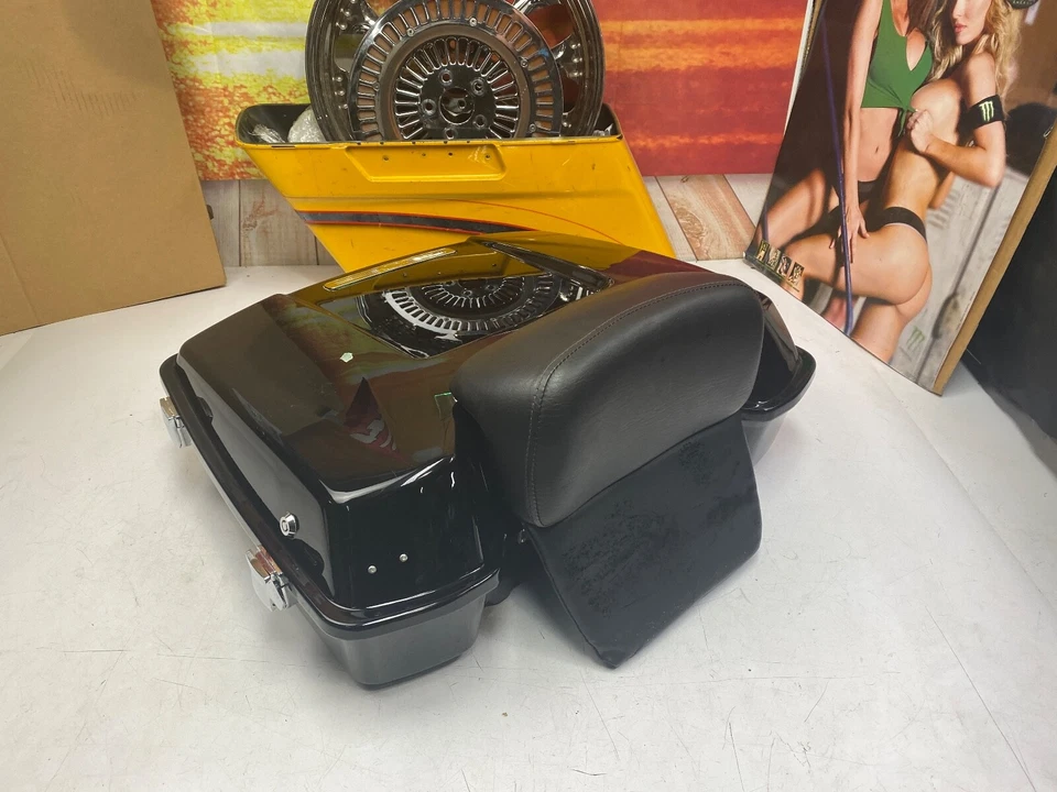 🔥Paquete de accesorios Harley 95-23 Touring Chopped Tour Pack, respaldo negro🔥 Foto 3 de 4