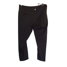 Champion Small Pants Legging Activewear Bottom High Waisted Mesh Black Womens