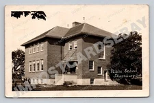 Thornbury Ontario RPPC Public School 1924 Grey County