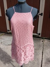 Speechless Pink Lace Sleeveless Dress Junior L