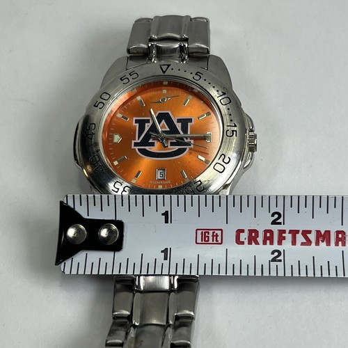 Auburn Sun Time Men's Team Sport Steel Anochrome Watch - no battery - Picture 10 of 11
