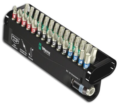 WERA Bit-Check 30 Stainless 1 mit Rapidaptor-Technologie, Edelstahl-Bits