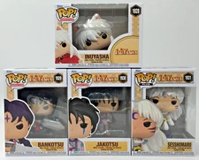 Funko Pop!  InuYahsa Bankotsu Jakotsu Sesshomaru is PLUS Set of 4 W/Protector