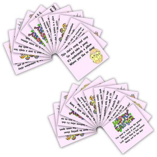 12 x Easter Egg Hunt Clues - 2 Unique Sets - Fun Easter Game Activity for Kids! - Picture 8 of 10