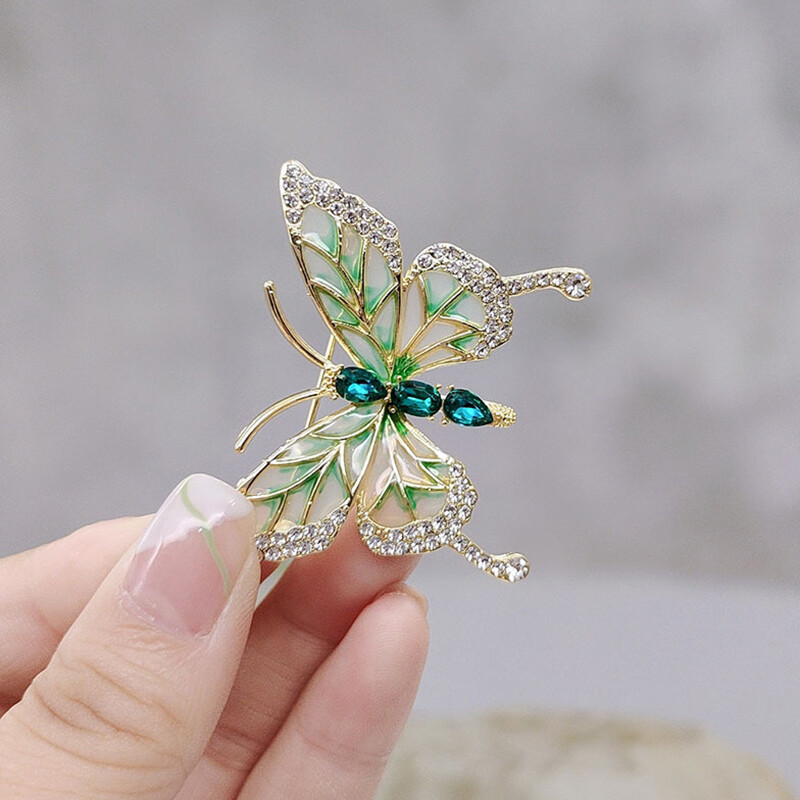 Angel's Prayer Butterfly Brooch - Colorful Enamel Corsage Pin For Women, Alloy Steel - View #12