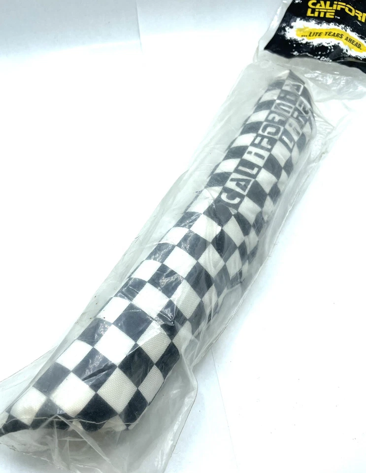 California Lite Crossbar Pad Checkered Black / White NOS Old School BMX - Image 3 of 4