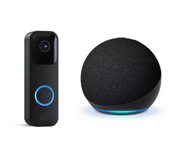 BLINK Video Doorbell Echo Dot (5th Gen) Smart Speaker with Alexa